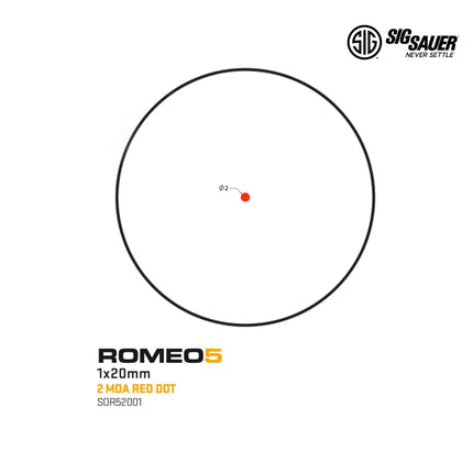 SIG Sauer ROMEO5 Red Dot Sight SOR52001 Red Dot Sight SIG Sauer 