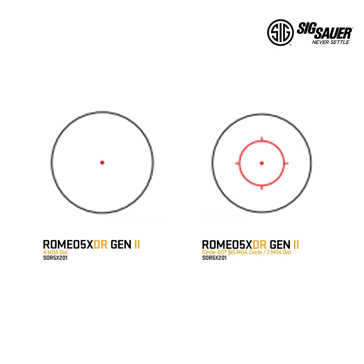 SIG Sauer ROMEO5XDR GEN II Red Dot Sight Red Dot Sight SIG Sauer 
