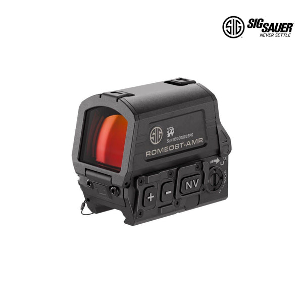 SIG Sauer ROMEO8T-AMR red dot sight with quad ballistic circle dot 2.0 reticle in matte black
