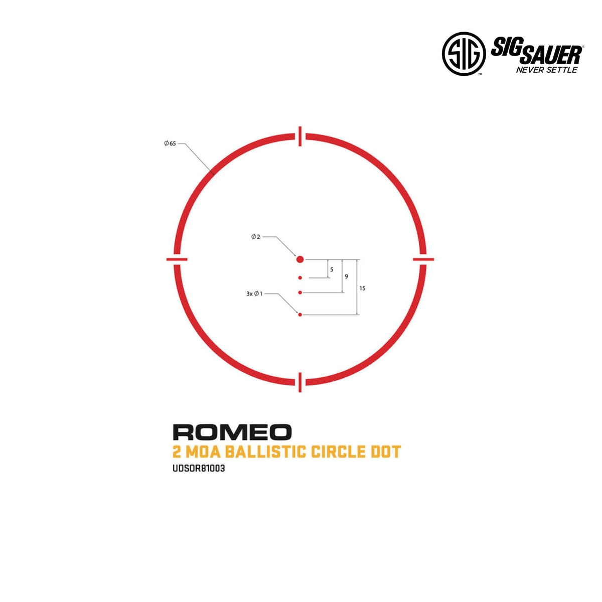 SIG Sauer ROMEO8T red dot sight with quick-detach Picatinny mount