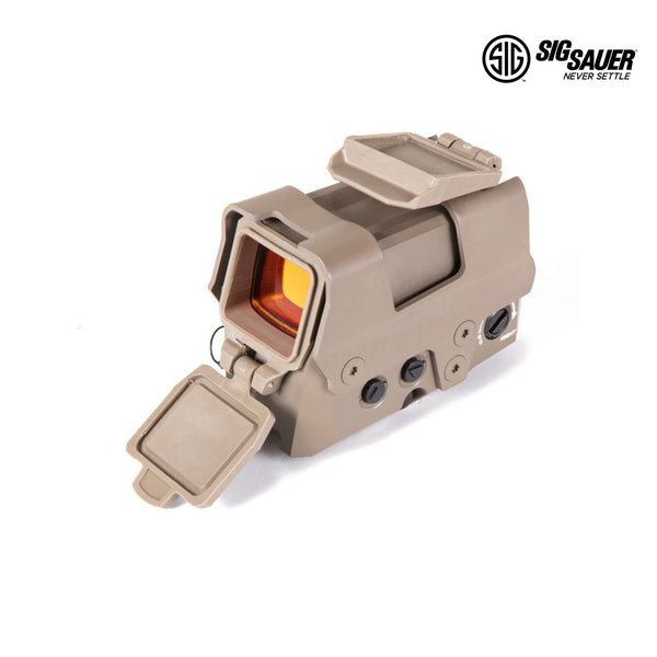 SIG Sauer ROMEO8T red dot sight with ballistic circle dot reticle in Flat Dark Earth