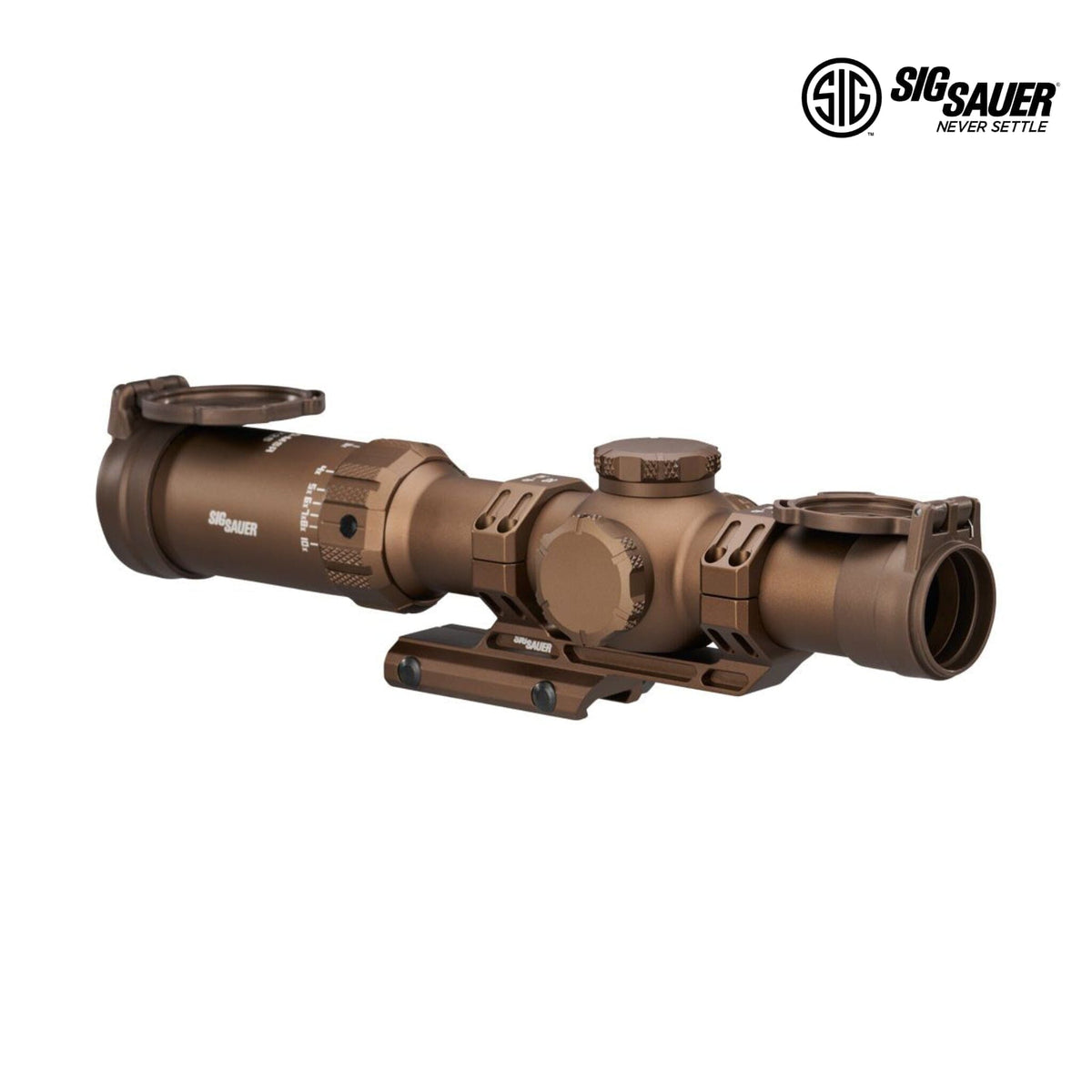 SIG Sauer TANGO-MSR 1-10x26 FFP MSR BDC10 scope in Coyote Tan with 26mm objective lens