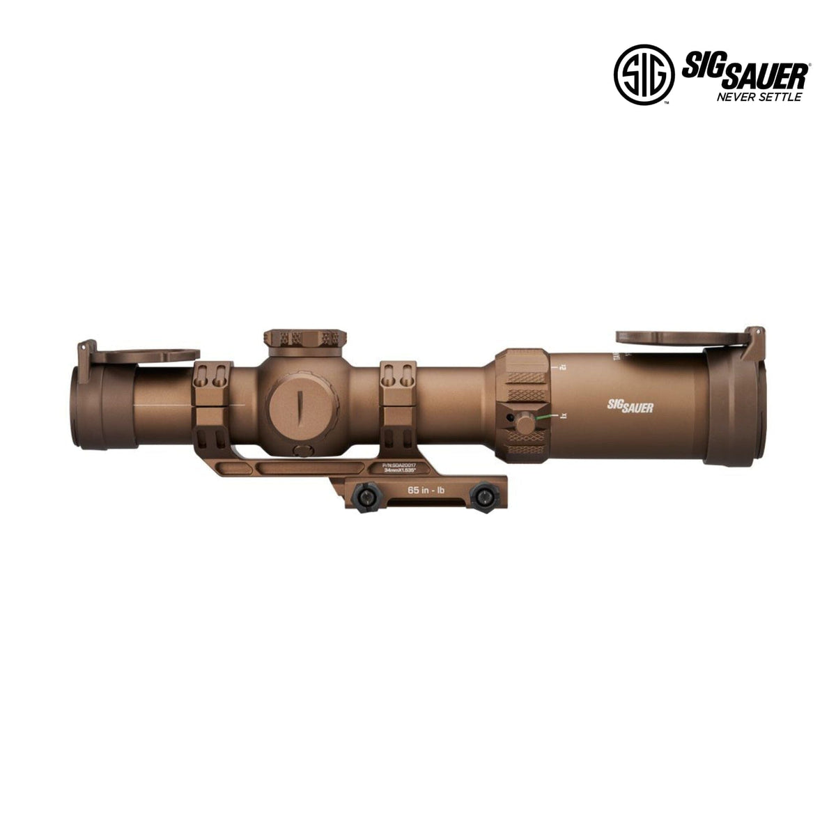 SIG Sauer TANGO-MSR 1-10x26 FFP Coyote Tan LPVO with 1x to 10x magnification range