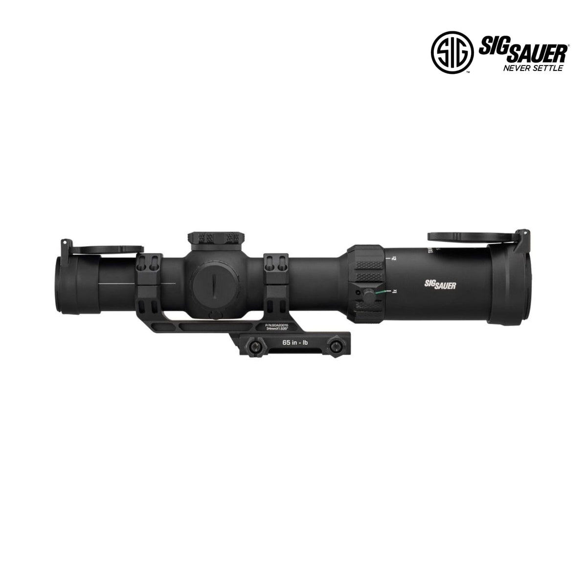 SIG Sauer TANGO-MSR 1-10x26 MSR BDC10 scope in black with illumination brightness dial