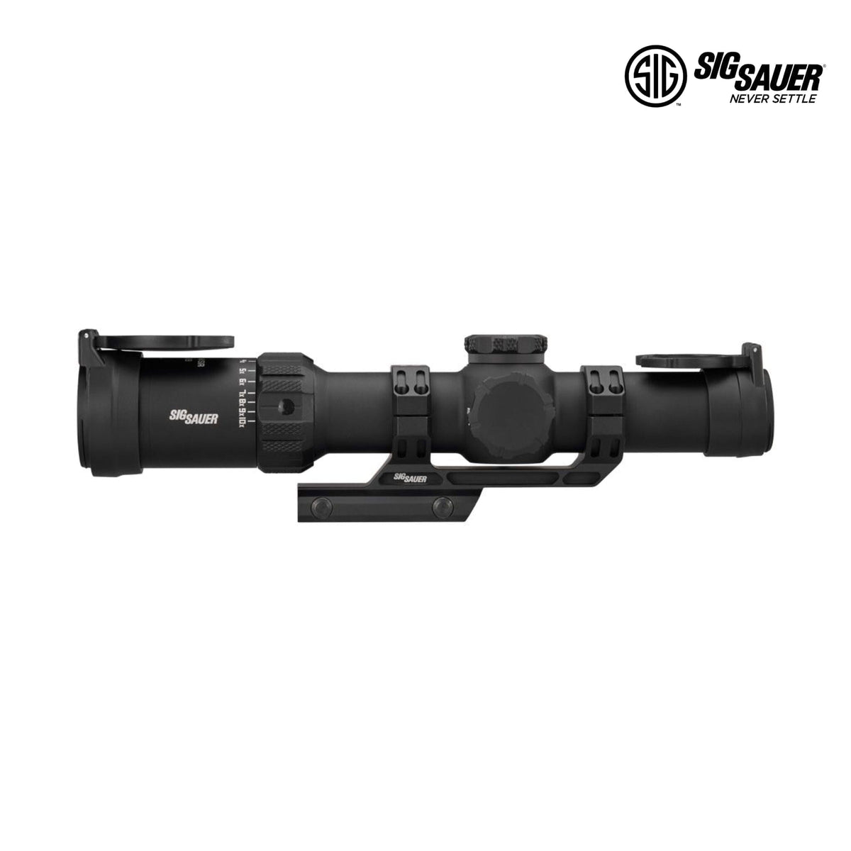 SIG Sauer TANGO-MSR 1-10x28 MSR BDC10 scope in black with illumination brightness dial