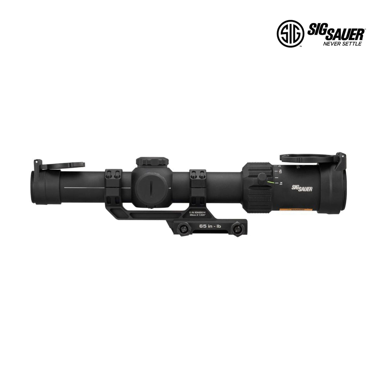 SIG Sauer TANGO-MSR 1-6x24 FFP BDC6 rifle scope with 1x to 6x magnification range