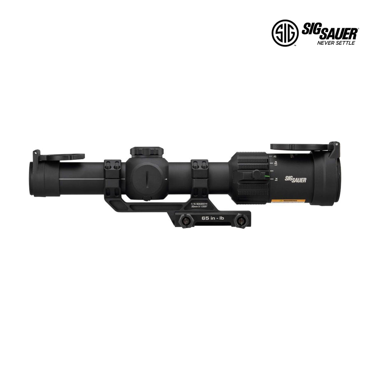 SIG Sauer TANGO-MSR 1-6x24 MSR BDC6 scope in black with illumination brightness dial