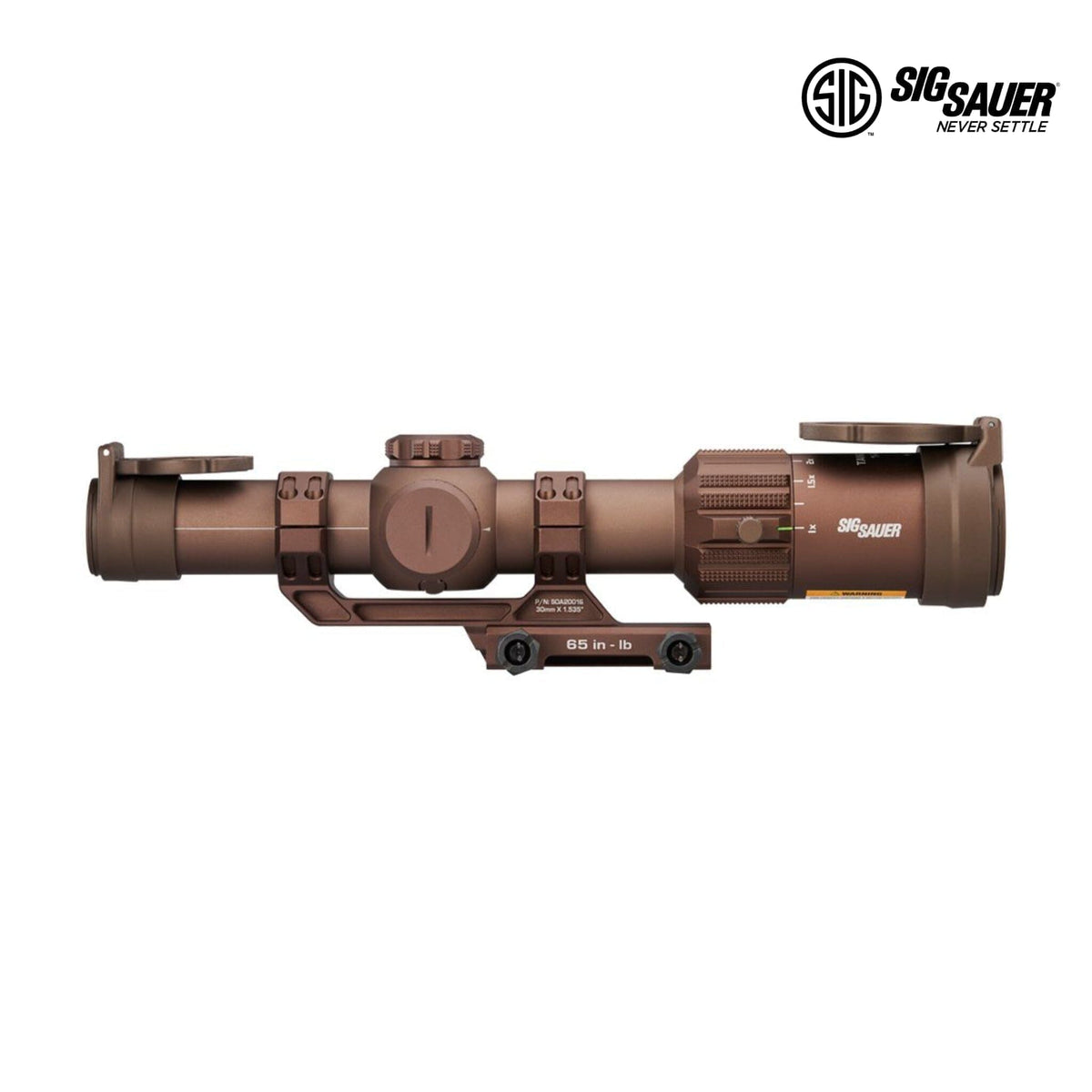SIG Sauer TANGO-MSR 1-6x24 Coyote Tan LPVO with 1x to 6x magnification range
