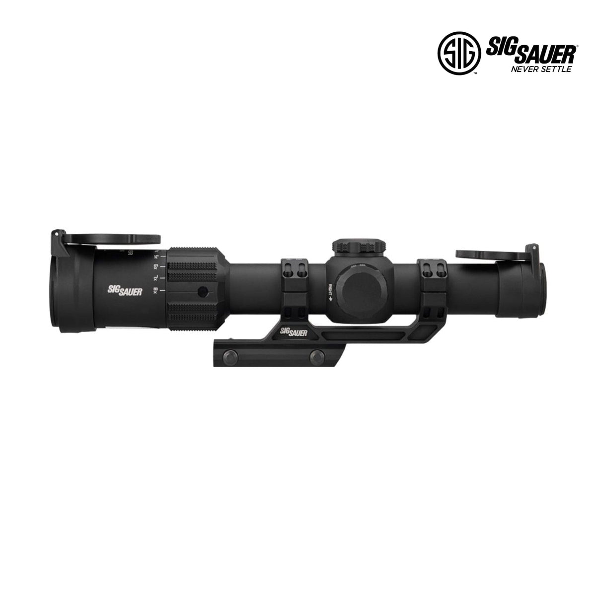 SIG Sauer TANGO-MSR 1-8x24 MSR BDC8 rifle scope with illumination brightness dial
