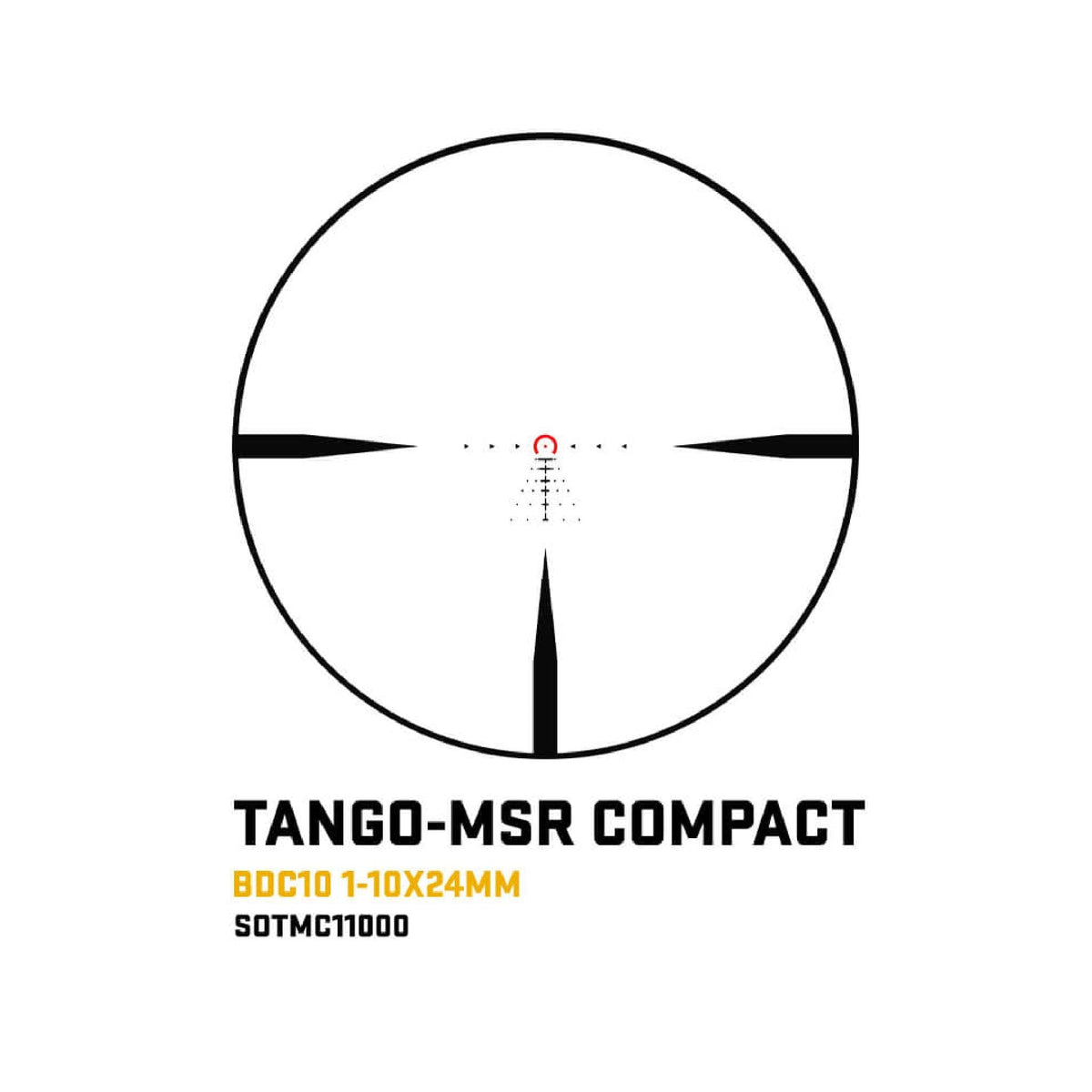 SIG Sauer TANGO-MSR Compact 1-10x24 SFP BDC10 rifle scope for AR-15 and MSR rifles