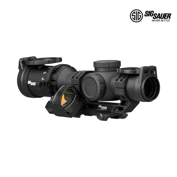 SIG Sauer TANGO-MSR Compact 1-6x24 LPVO paired with a ROMEO1 offset red dot sight
