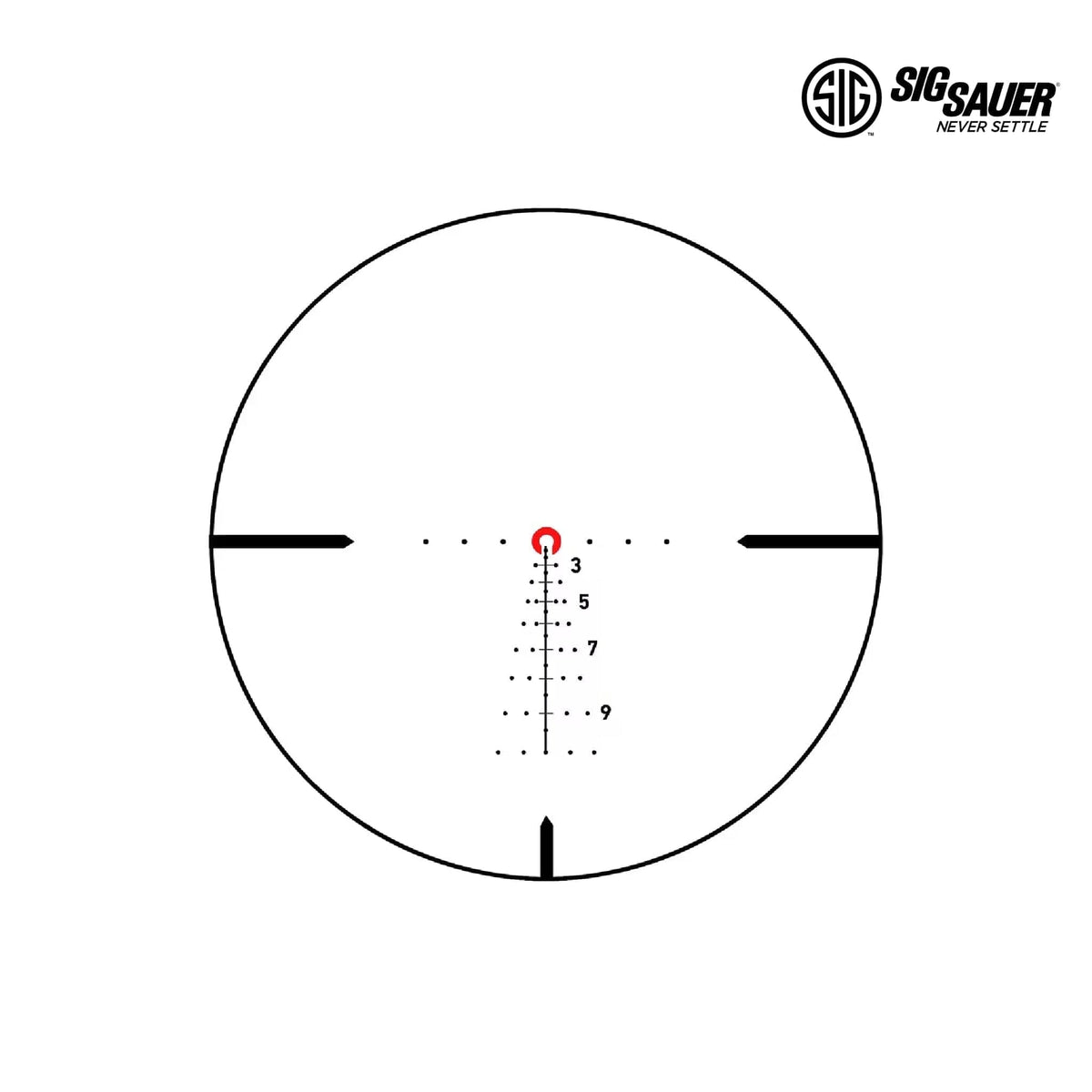 SIG Sauer TANGO6T 1-6x24 FFP rifle scope with illuminated Hellfire DWLR6 reticle