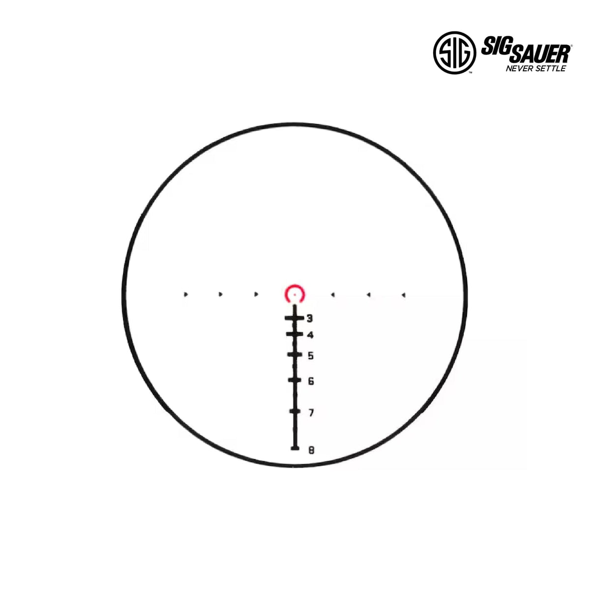 SIG Sauer TANGO6T 1-6x24 FFP rifle scope with illuminated 5.56/7.62 horseshoe dot reticle