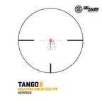 Sig Sauer TANGO6T DVO 1-6×24mm FFP Riflescope - Illuminated HellFire / DWLR-556 Reticle, FDE – SOT61DVO LPVO Rifle Scope SIG Sauer