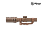 Sig Sauer TANGO6T 1-6x24mm FL-6 Illum .2 MRAD FDE SFP Riflescope w/Capped Turret, ALPHA4 1.535" Mount & SVPS Kit SOT61SVPS LPVO Rifle Scope SIG Sauer
