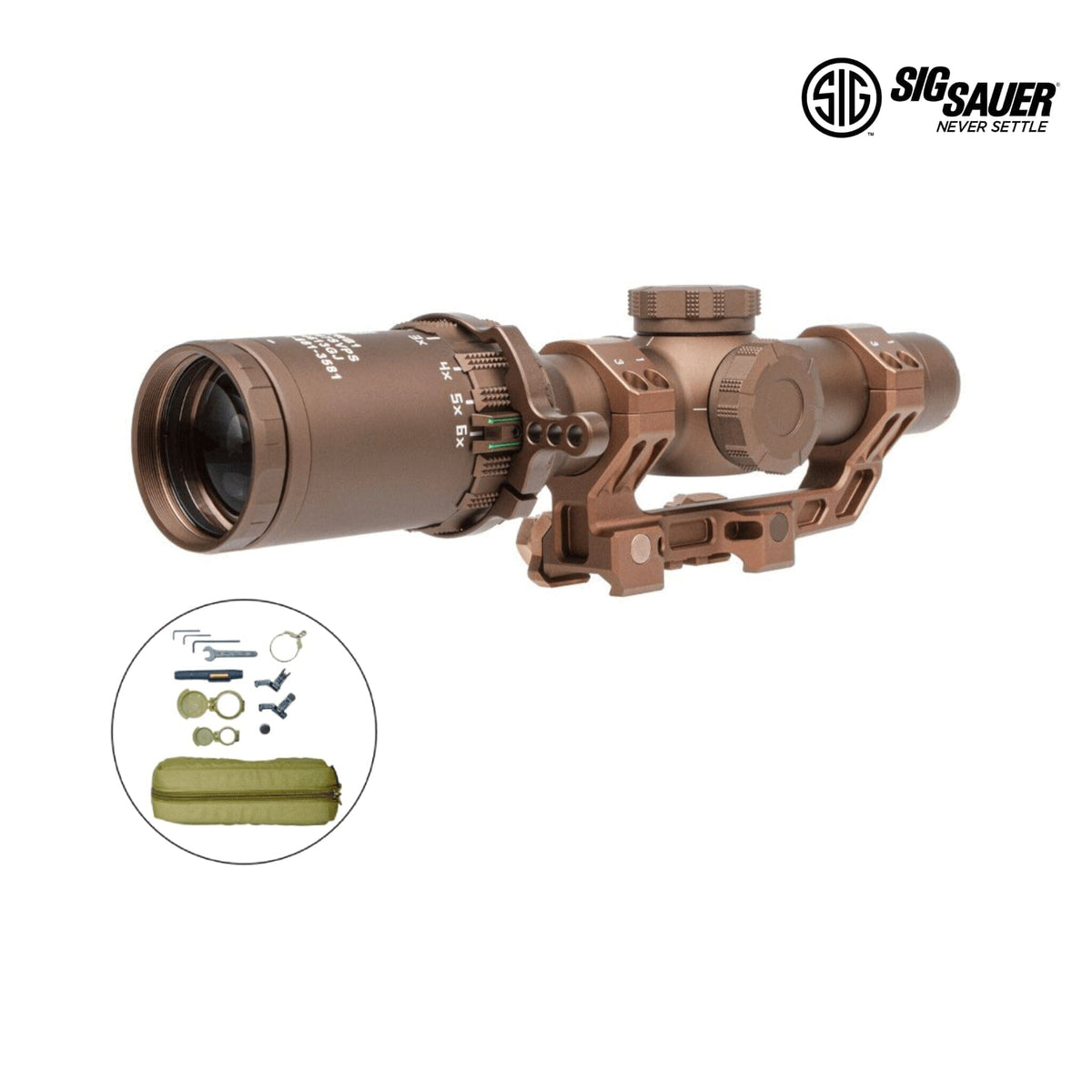 SIG Sauer TANGO6T S-VPS 1-6x24 rifle scope with second focal plane reticle
