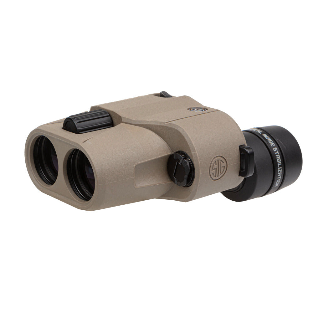 SIG Sauer ZULU6 HDX OIS binoculars, 10x magnification with 30 mm objective lenses, FDE (MPN SOZ6WP10)