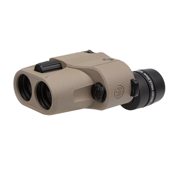 SIG Sauer ZULU6 HDX OIS binoculars, 10x magnification with 30 mm objective lenses, FDE (MPN SOZ6WP10)