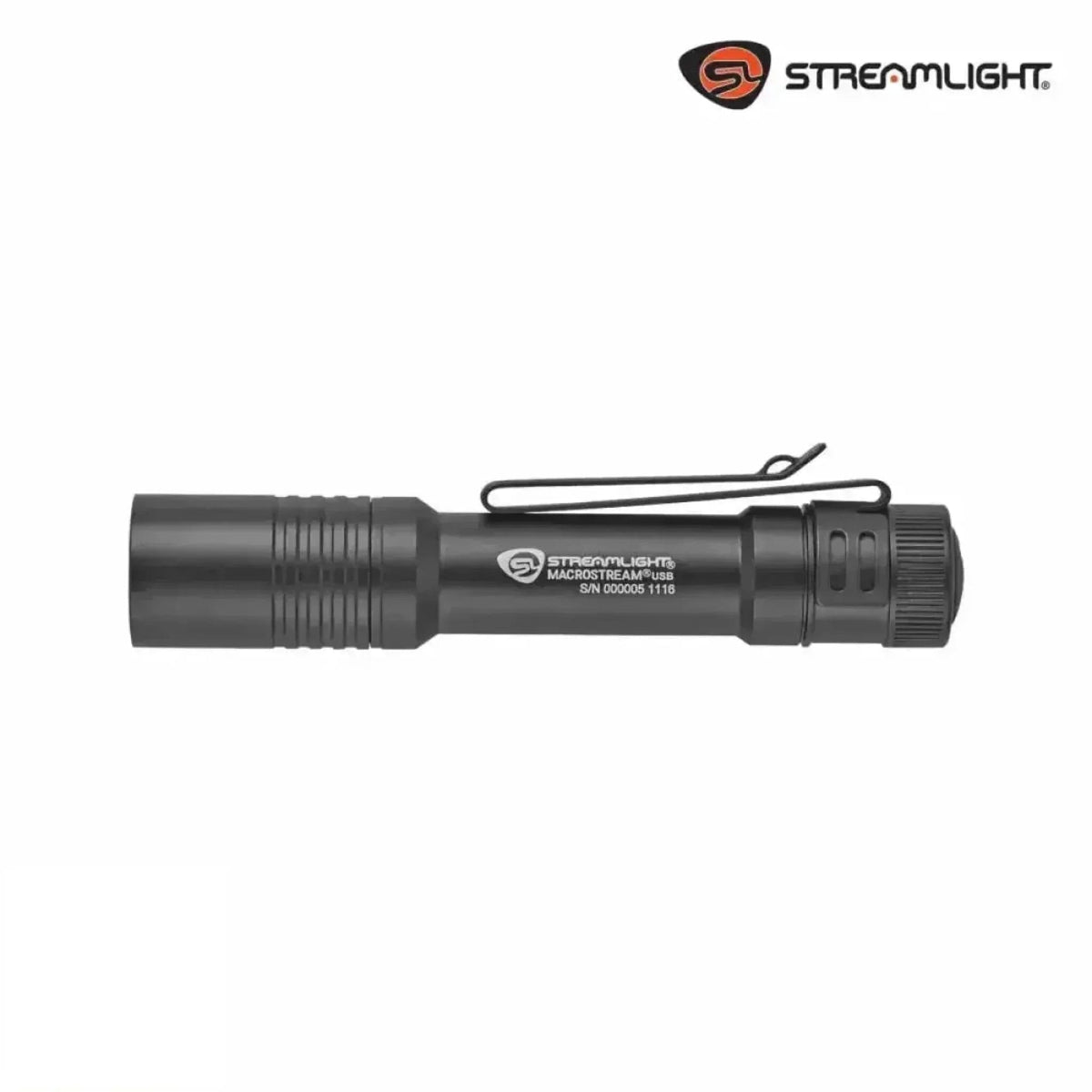 Streamlight MacroStream USB EDC flashlight recharging over USB in a 2.2 oz aluminium body