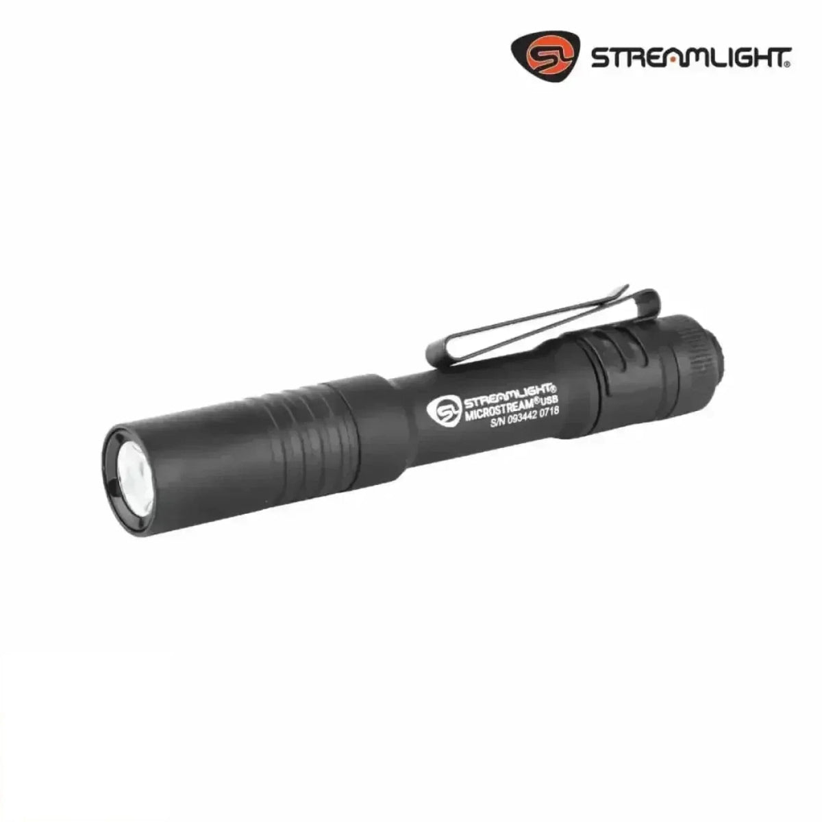 Streamlight MicroStream USB EDC flashlight in black with 250 lumens reaching 68 metres