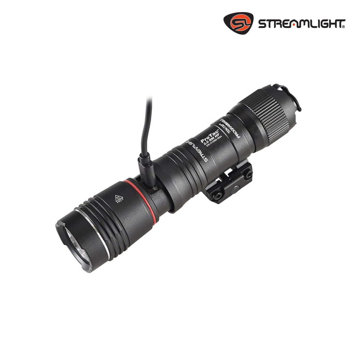 Streamlight ProTac 2.0 Rail Mount HP weapon light with tailcap and remote pressure switch activation