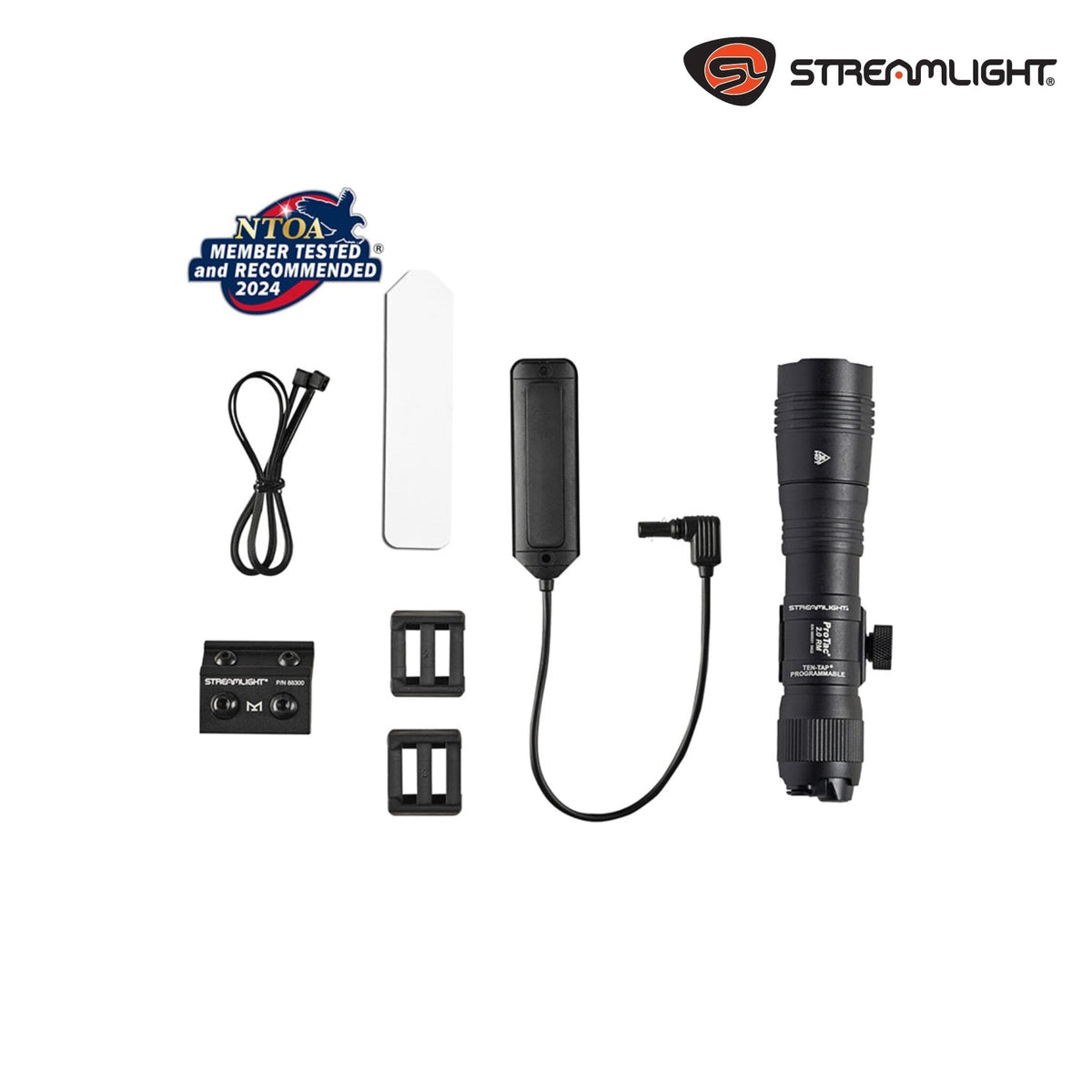 Streamlight ProTac 2.0 Rail Mount weapon light system with 2000 lumens of white light on high