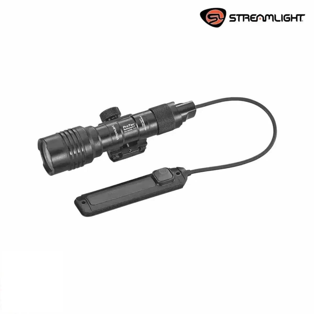 Streamlight ProTac Rail Mount 1 weapon light running a CR123A or AA cell on Picatinny or M-LOK