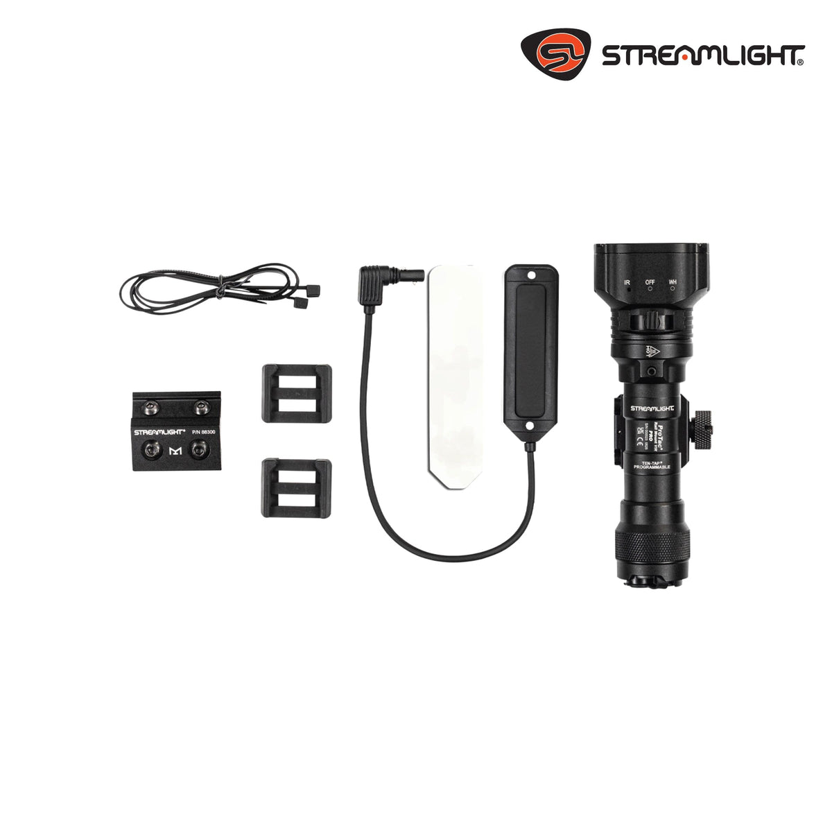 Streamlight ProTac Rail Mount VIR Pro USB weapon light with white light, IR illuminator and IR laser