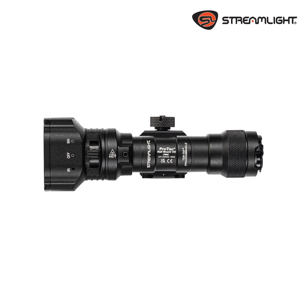 Streamlight ProTac Rail Mount VIR Pro USB weapon light on an SL-B26 USB rechargeable battery pack
