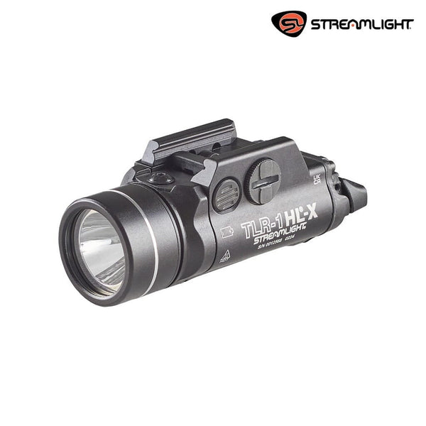 Streamlight TLR-1 HL-X USB weapon light producing 1500 lumens on the SL-B9 rechargeable pack