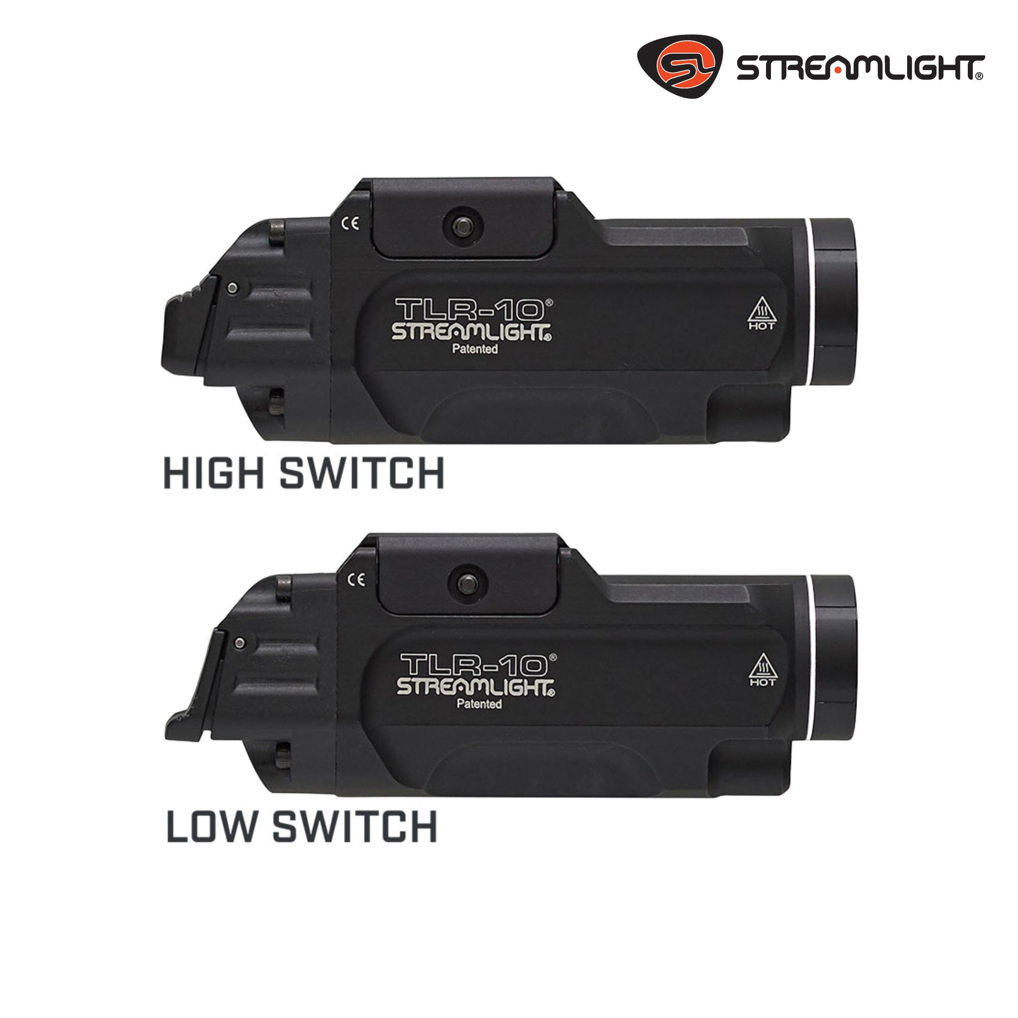 Streamlight TLR-10 Rail-Mounted Weapon Light with Laser Weapon Light Streamlight 
