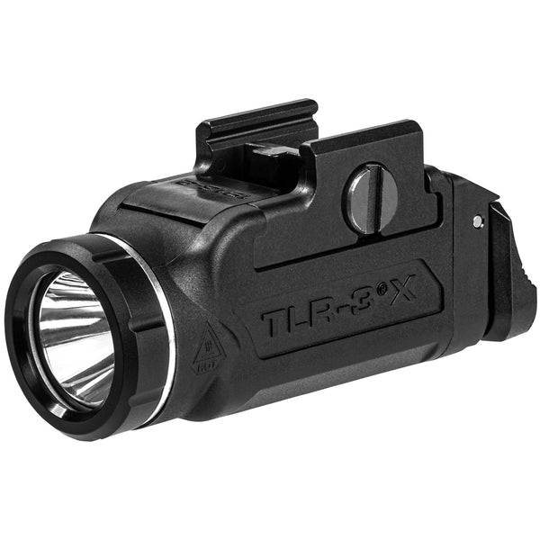 Streamlight TLR-3X USB weapon light for 1913 slim rail pistols with an SL-B9 USB-C rechargeable pack