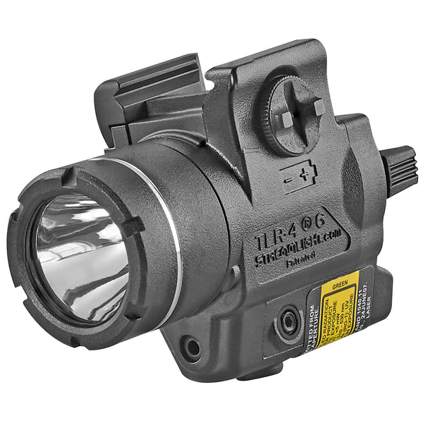Streamlight TLR-4 G weapon light with green laser producing 160 lumens and 3,200 candela