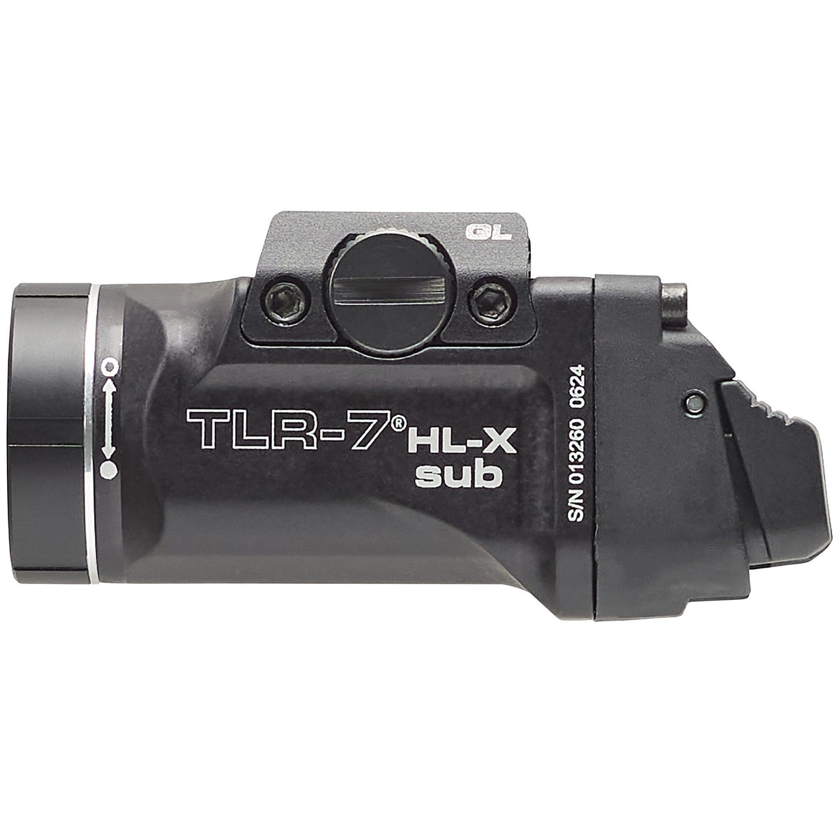 Streamlight TLR-7 HL-X sub weapon light for the Glock 43X and 48 on an SL-B9 USB-C rechargeable pack