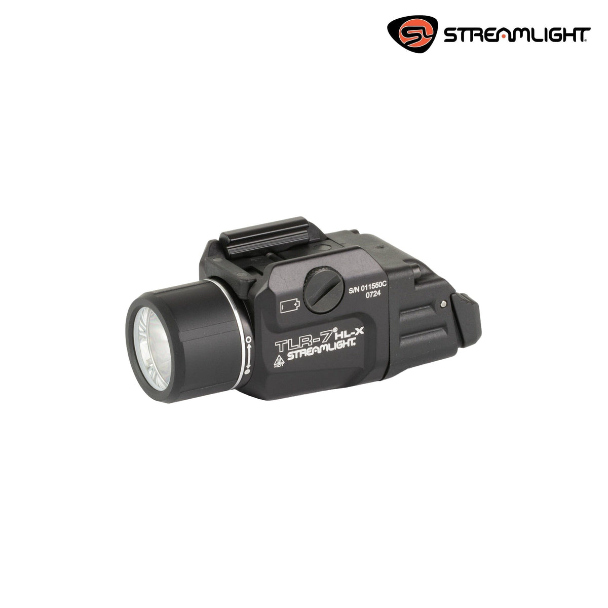Streamlight TLR-7 HL-X USB weapon light in black with 1100 lumens and 22,000 candela