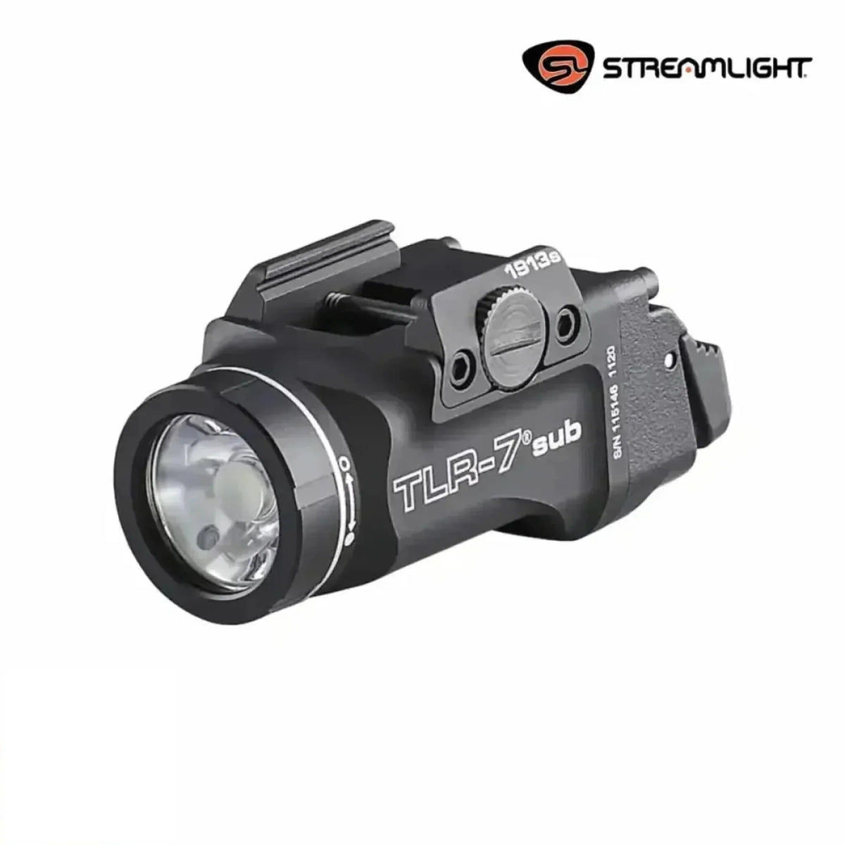 Streamlight TLR-7 X sub weapon light for 1913 short rail pistols with 725 lumens and 7,700 candela