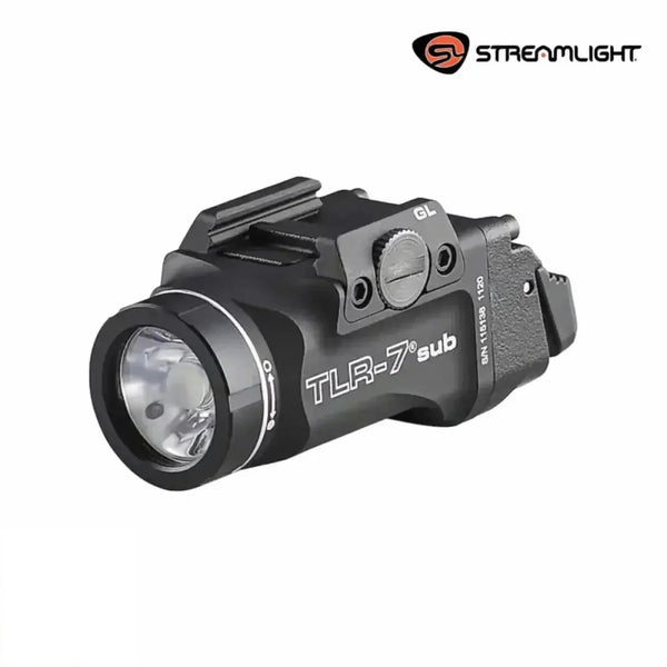 Streamlight TLR-7 X sub weapon light for the Glock 43X and 48 with 725 lumens and 7,700 candela