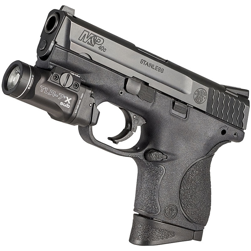 Streamlight TLR-7 X Sub weapon light for Glock 43X and 48 MOS rails with ambidextrous switching