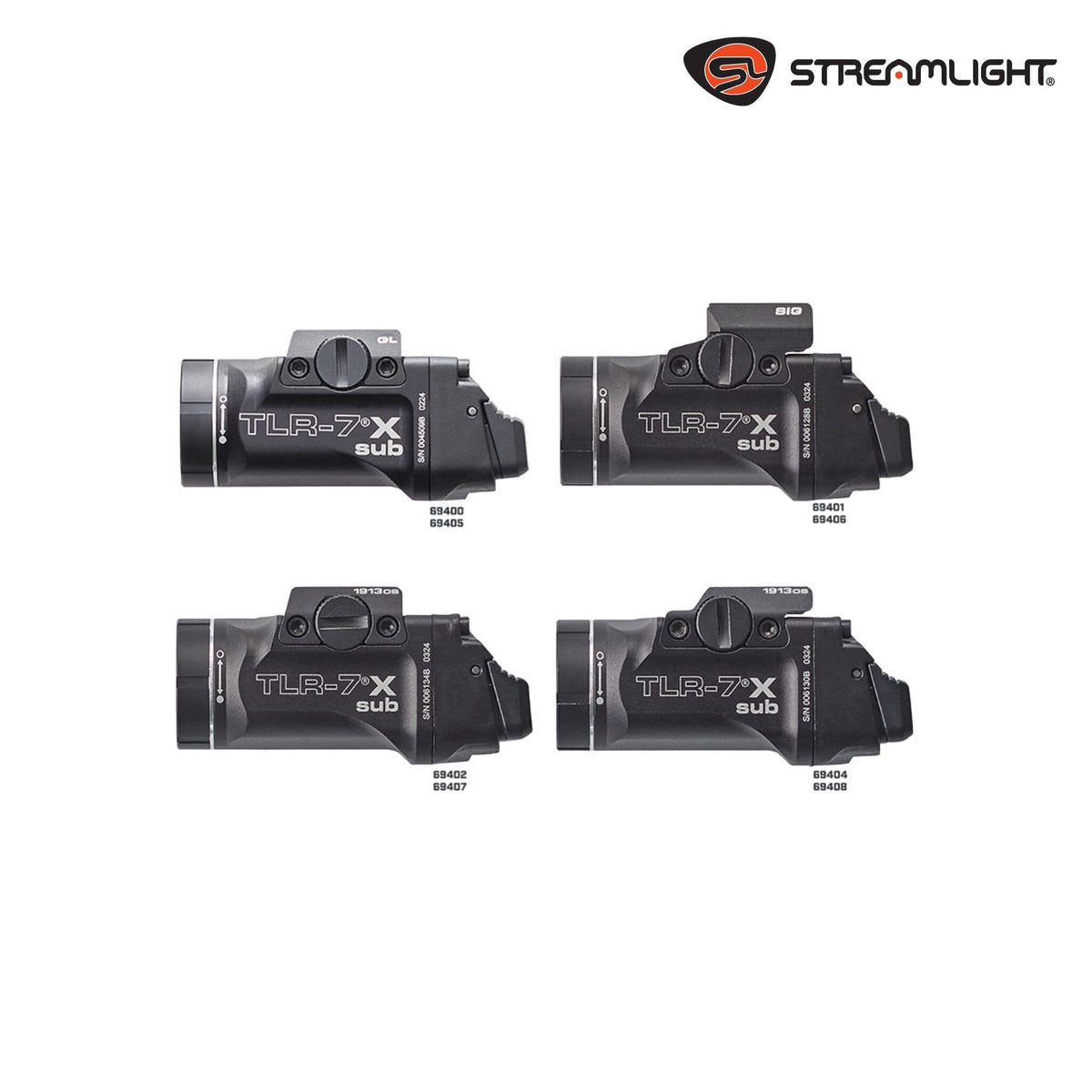Streamlight TLR-7 X sub weapon light for the SIG Sauer P365 and P365 XL measuring 2.51 inches long