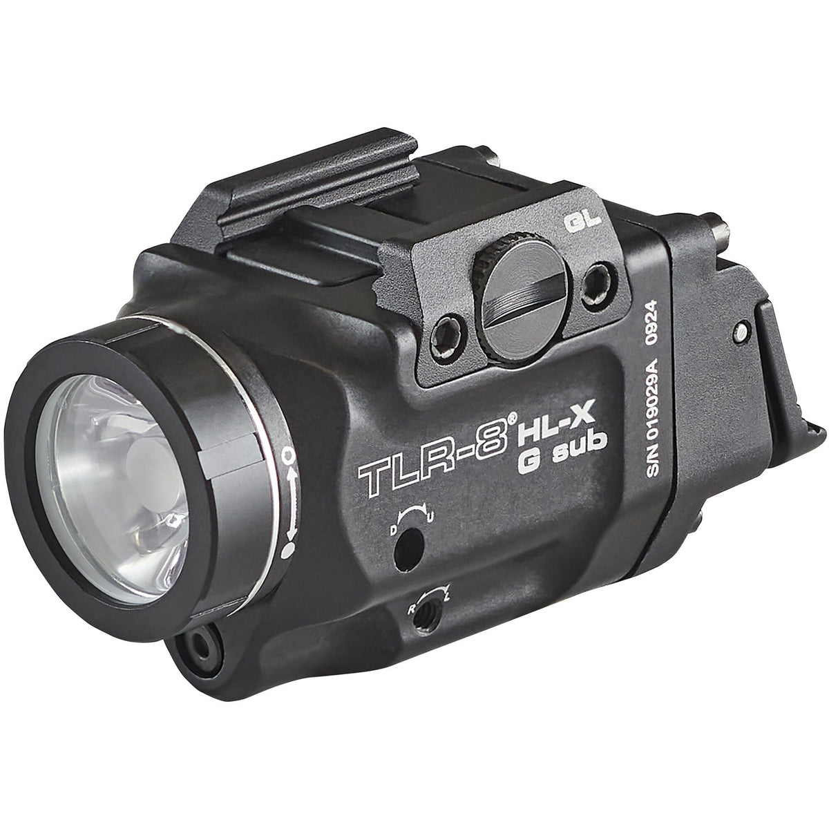 Streamlight TLR-8 HL-X G sub weapon light with green laser for the Glock 43X and 48 at 1000 lumens
