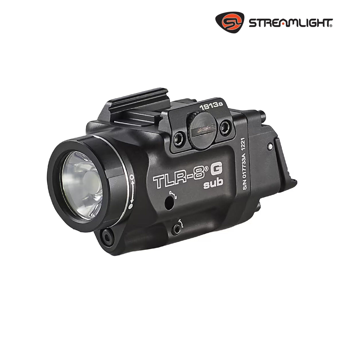 Streamlight TLR-8 X G sub weapon light with green laser for 1913 short rail pistols at 500 lumens