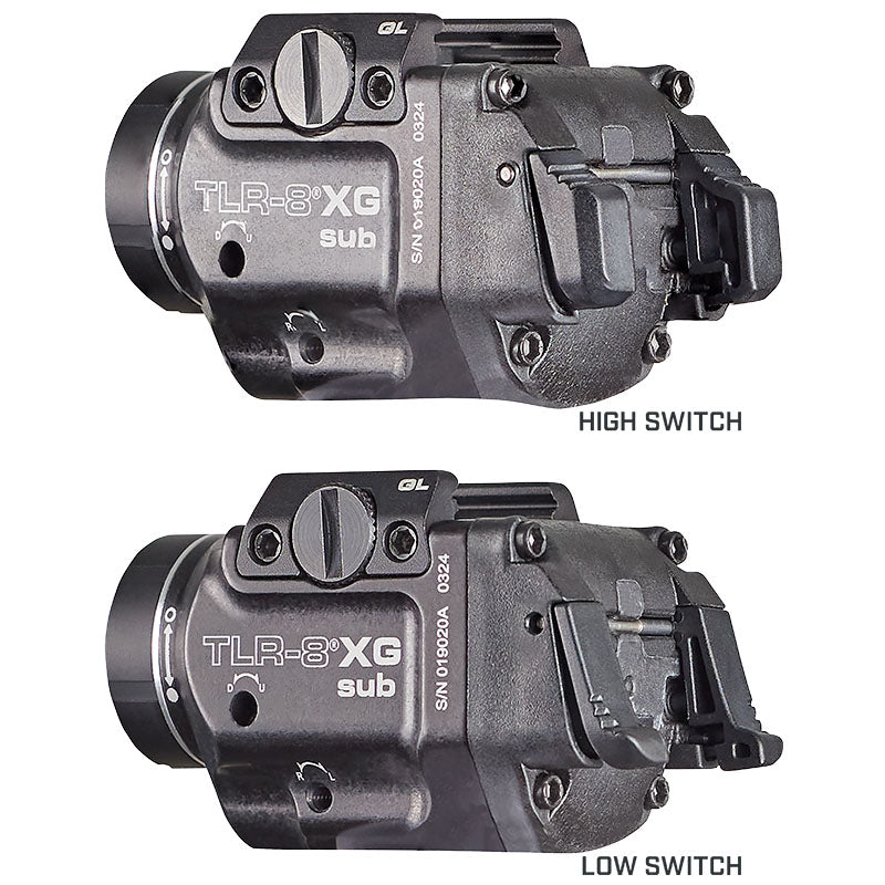 Streamlight TLR-8 X G Sub weapon light for 1913 short rails, 500 lumens of white light