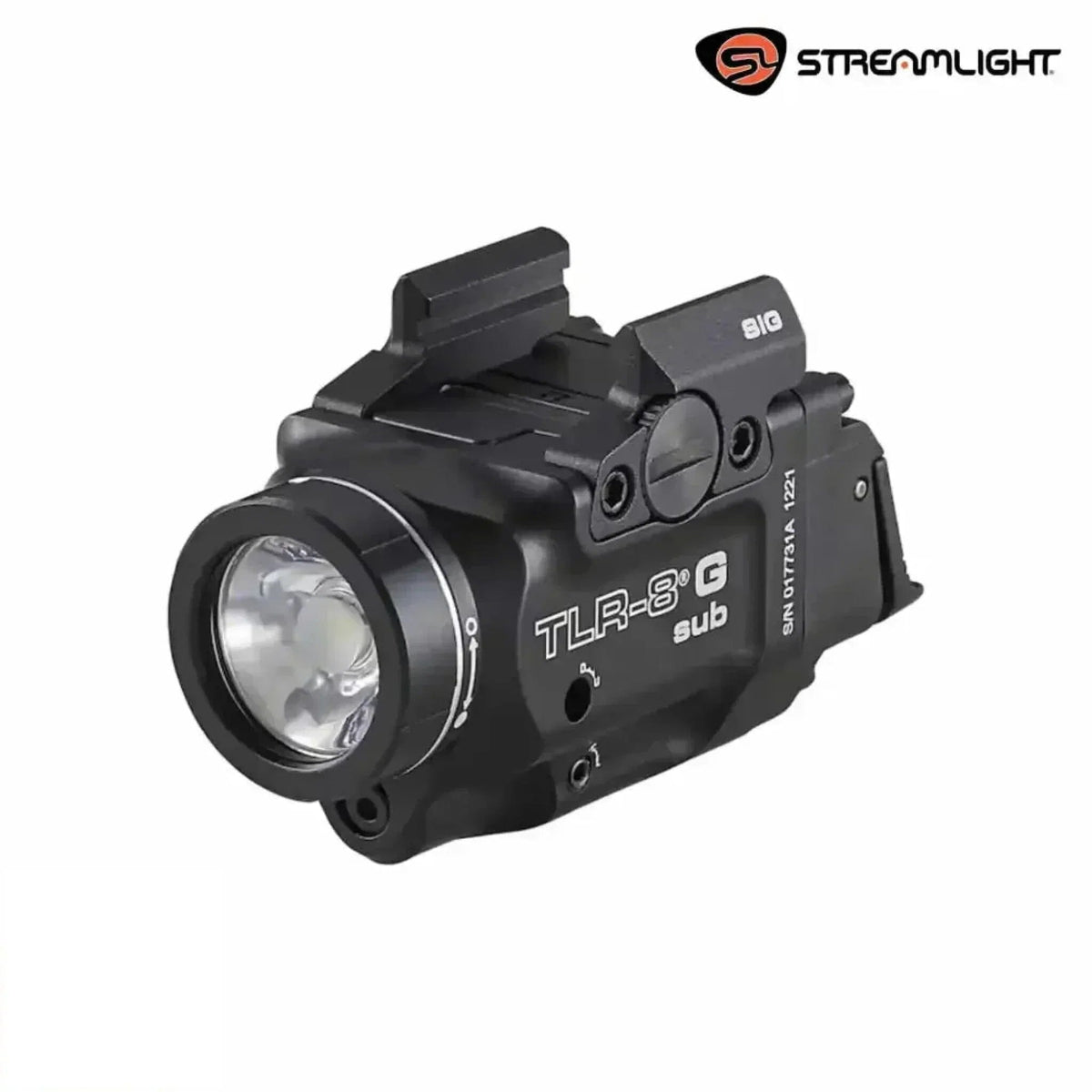 Streamlight TLR-8 X G sub weapon light with green laser for the SIG Sauer P365 at 500 lumens