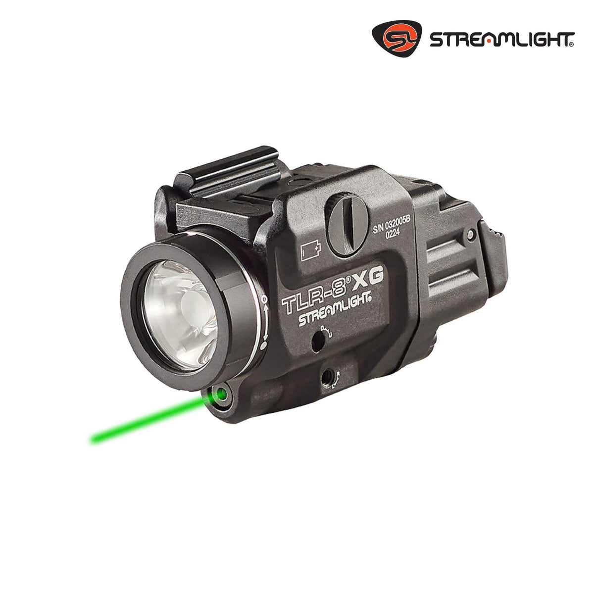 Streamlight TLR-8X G 500-Lumen Weapon Light with Green Laser – Picatinny Rail | 69434 Weapon Light Streamlight