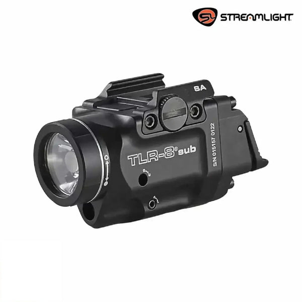 Streamlight TLR-8 X sub weapon light with red laser for 1913OS rail pistols at 500 lumens