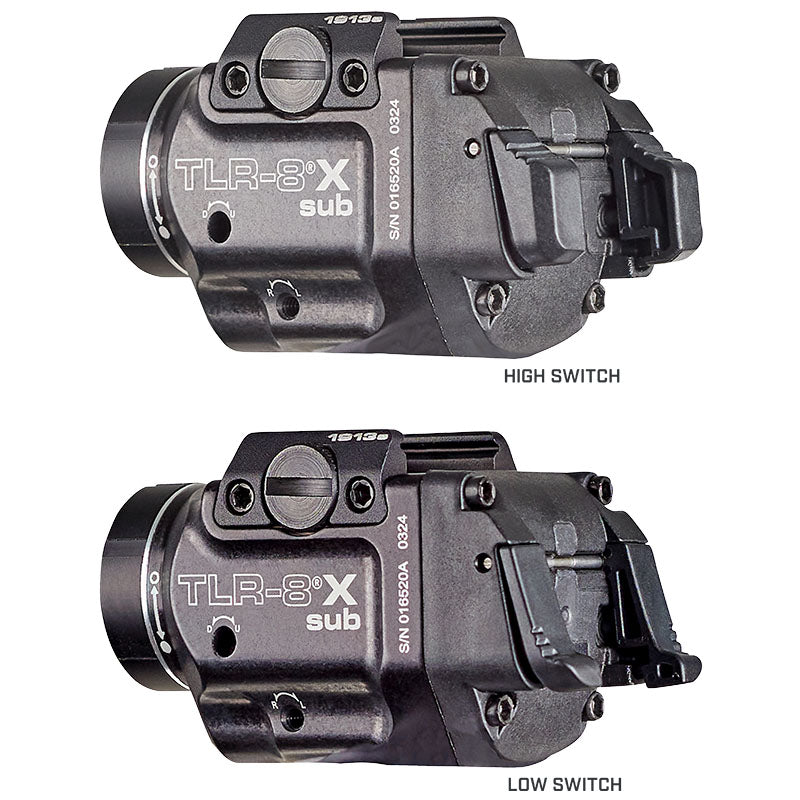 Streamlight TLR-8 X Sub weapon light for 1913 OS rails, 500 lumens of white light