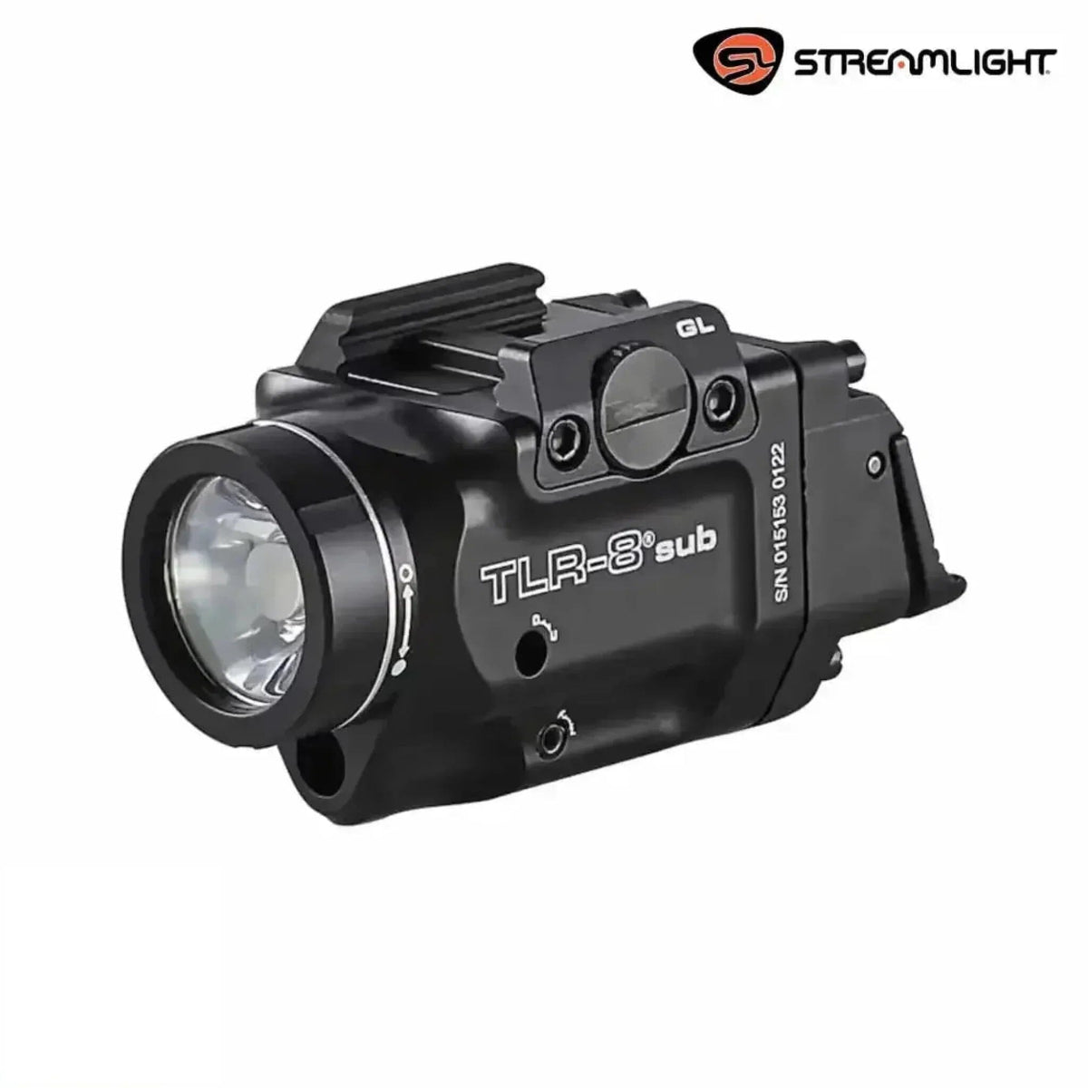 Streamlight TLR-8 X sub weapon light with red laser for the Glock 43X and 48 at 500 lumens