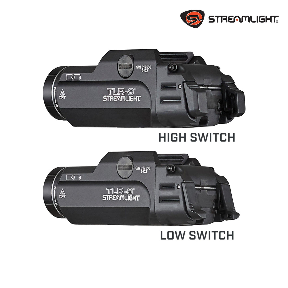 Streamlight TLR-9 Flex 1000 Lumen Weapon-Mounted Tactical Light – Ambidextrous Switch | 69464 Weapon Light Streamlight