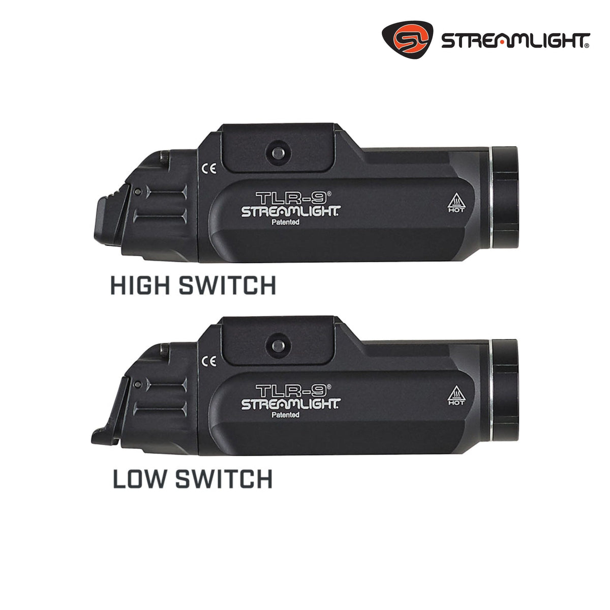 Streamlight TLR-9 Flex 1000 Lumen Weapon-Mounted Tactical Light – Ambidextrous Switch | 69464 Weapon Light Streamlight