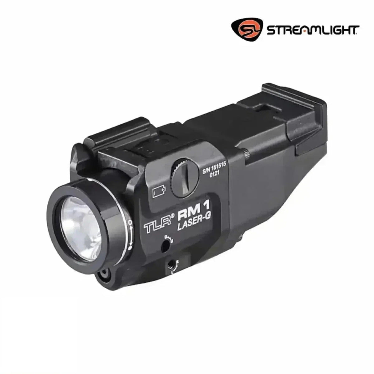 Streamlight TLR RM 1 Laser-G weapon light with green laser supplied light-only on a single CR123A cell